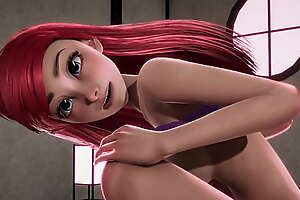 Redheaded Little Mermaid Ariel gets creampied underscore foreigner Jasmine - Disney Porn