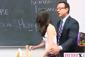 Schoolgirl fucked in punishment room by her teacher - all round in incestx.com