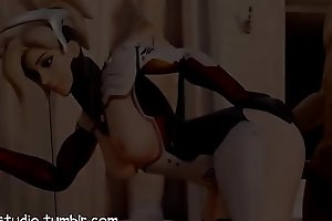 Mercy Distance from Overwatch Getting Fucked (WITH SOUND) 2018 HD