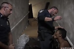 Cop fucks young boy and gay xxx police Suspect on the Run, Gets Deep