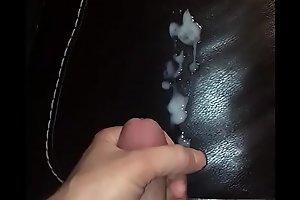 Bigcockcumshot tugs his thick hard cock obese balls full of warm thick cremy cum exude a powerful cumload on my couch