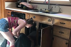 Unlucky plumber drilled by legal age teenager - erin electra (clip)