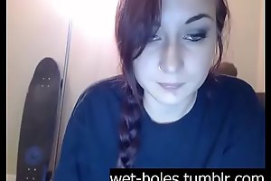 Excited Redhead Girl Masturbating Chiefly Webcam