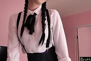cutest Schoolgirl is my stepsister and i be hung up on her hard