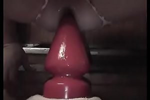 uncork my cunt on the top of huge red toy