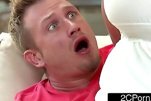 Curvy Stepmom Ryan Conner Takes Her Stepson fuck small screen Juvenile Cock