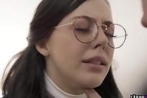 Whitney Wright is a virgin teen that was rescued by a perverted social worker and got exploited by fucking her teen pussy.