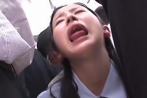 Horny Japanese chick Miku Abeno, Mao Hamasaki, Riko Honda involving Absurd Public, Muff diving JAV clip